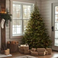 Hot 7.5 ft. Pre-Lit Fraser Grande Tree with Dual Color LED Lights Full|7 To 7.5 Feet