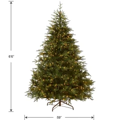 Hot 6.5 ft. Pre-Lit Fraser Grande Tree with Dual Color LED Lights Full|Pre-Lit