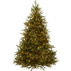 Clearance 7.5 ft. Pre-Lit Fraser Grande Tree with Clear Lights Full|Pre-Lit