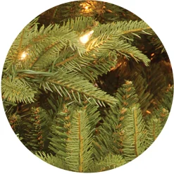 Clearance 7.5 ft. Pre-Lit Fraser Grande Tree with Clear Lights Full|Pre-Lit