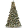 New 9 ft. Pre-Lit Glittery Bristle Pine Tree with Clear Lights Full|9 To 9.5 Feet