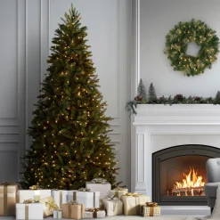 Best 7.5 ft. Pre-Lit Grande Fir Medium Tree with Clear Lights Medium|Pre-Lit