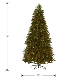 Best 7.5 ft. Pre-Lit Grande Fir Medium Tree with Clear Lights Medium|Pre-Lit