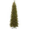 New 7.5 ft. Pre-Lit Grande Fir Pencil Slim Tree with Clear Lights Pencil Slim|Pre-Lit