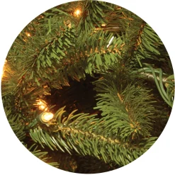 New 7.5 ft. Pre-Lit Grande Fir Pencil Slim Tree with Clear Lights Pencil Slim|Pre-Lit