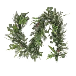 Best 6 ft. Pre-Lit HGTV Home Collection Winter Garden Garland with LED Lights Pre-Lit Christmas Garlands|3-6 Feet Christmas Garlands