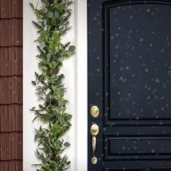 Best 6 ft. Pre-Lit HGTV Home Collection Winter Garden Garland with LED Lights Pre-Lit Christmas Garlands|3-6 Feet Christmas Garlands