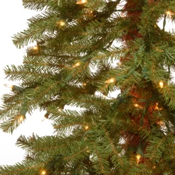 Best 6 ft. Pre-Lit Hickory Cedar Tree with Clear Lights Full|Pre-Lit