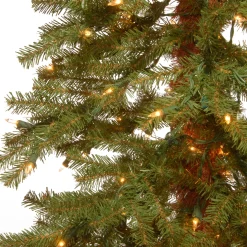 Best 6 ft. Pre-Lit Hickory Cedar Tree with Clear Lights Full|Pre-Lit
