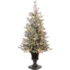 Discount 4 ft. Pre-Lit Iceland Fir Tree with Clear Lights Entrance|Pre-Lit