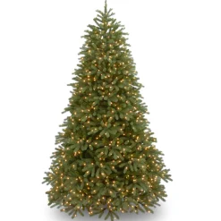 Outlet 6.5 ft. Pre-Lit Jersey Fraser Fir Medium Tree with Clear Lights Medium|Pre-Lit