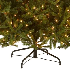 Outlet 6.5 ft. Pre-Lit Jersey Fraser Fir Medium Tree with Clear Lights Medium|Pre-Lit