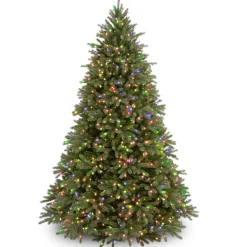 Hot 6.5 ft. Pre-Lit Jersey Fraser Fir Tree with Multicolor Lights Full|Pre-Lit