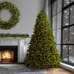 Best 10 ft. Pre-Lit Jersey Fraser Fir Medium Tree with Dual Color LED Lights Full|Pre-Lit