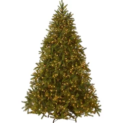 New 7.5 ft. Pre-Lit Jersey Fraser Fir Tree with Clear Lights Full|Pre-Lit