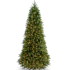 Best 9 ft. Pre-Lit Jersey Fraser Fir Slim Tree with Clear Lights Slim|Pre-Lit