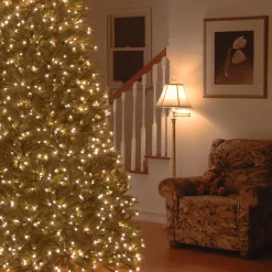New 7.5 ft. Pre-Lit Jersey Fraser Fir Medium Tree with Dual Color LED Lights Medium|Pre-Lit