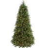 Outlet 7.5 ft. Pre-Lit Jersey Fraser Fir Slim Tree with Clear Lights Slim|Pre-Lit
