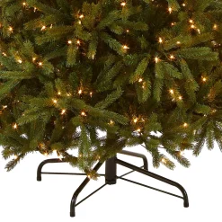 Outlet 7.5 ft. Pre-Lit Jersey Fraser Fir Slim Tree with Clear Lights Slim|Pre-Lit