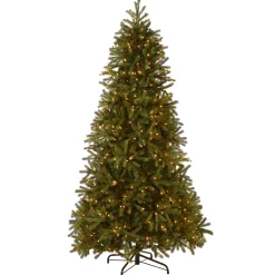 Outlet 7.5 ft. Pre-Lit Jersey Fraser Fir Slim Tree with Clear Lights Slim|Pre-Lit
