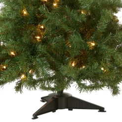 Clearance 4 ft. Pre-Lit Kincaid Spruce Tree with Clear Lights Full|Pre-Lit