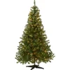 Clearance 6 ft. Pre-Lit Kincaid Spruce Tree with Clear Lights Full|Pre-Lit