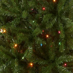 6.5 ft. Pre-Lit Kingswood Fir Pencil Tree with Multicolor Lights Pencil Slim|Pre-Lit