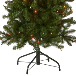 6.5 ft. Pre-Lit Kingswood Fir Pencil Tree with Multicolor Lights Pencil Slim|Pre-Lit