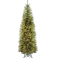Online 7.5 ft. Pre-Lit Kingswood Fir Tree with PowerConnect Light Parade LED Lights Slim|Pre-Lit