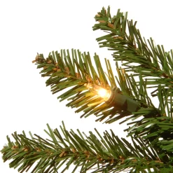 Outlet 7.5 ft. Pre-Lit Kingswood Fir Pencil Tree with Clear Lights Pencil Slim|Pre-Lit