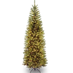 7 ft. Pre-Lit Kingswood Fir Pencil Tree with Clear Lights Pencil Slim|Pre-Lit
