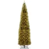 Sale 12 ft. Pre-Lit Kingswood Fir Pencil Slim Tree with Clear Lights Pencil Slim|Pre-Lit