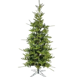 Discount 9 ft. Pre-Lit Lark Pine Medium Tree with Warm White LED Rice Lights Full|Pre-Lit