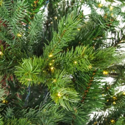 Discount 9 ft. Pre-Lit Lark Pine Medium Tree with Warm White LED Rice Lights Full|Pre-Lit