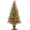 Outlet 4 ft. Pre-Lit Liberty Pine Tree with Clear Lights Full|Pre-Lit