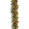 Discount 6 ft. Pre-Lit Long Needle Pine Cone Garland with Clear Lights Pre-Lit Christmas Garlands|3-6 Feet Christmas Garlands