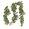 Best 9 ft. Pre-Lit Magnolia Mix Pine Garland with Warm White LED Lights Pre-Lit Christmas Garlands|7-10 Feet Christmas Garlands