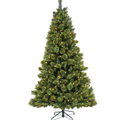 Outlet 7 ft. Pre-Lit Maine Pine Tree with LED Lights Pre-Lit|Full
