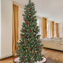 9 ft. Pre-Lit Meadowlark Pencil Tree with Clear Lights Slim|Pre-Lit