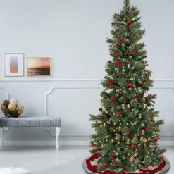 New 6.5 ft. Pre-Lit Meadowlark Pencil Tree with Clear Lights Pre-Lit|Slim