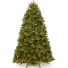 Outlet 7.5 ft. Pre-lit Meadowlark Pencil Hinged Tree with Clear Lights Pencil Slim|7 To 7.5 Feet