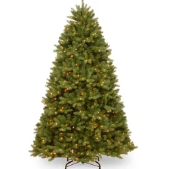 Outlet 7.5 ft. Pre-lit Meadowlark Pencil Hinged Tree with Clear Lights Pencil Slim|7 To 7.5 Feet