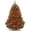 Sale 7.5 ft. Pre-Lit Natural Fraser Fir Tree with Multicolor Lights Medium|Pre-Lit
