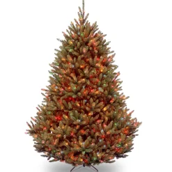 Sale 7.5 ft. Pre-Lit Natural Fraser Fir Tree with Multicolor Lights Medium|Pre-Lit