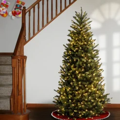 Sale 7.5 ft. Pre-Lit Natural Fraser Fir Slim Tree with Clear Lights Slim|Pre-Lit