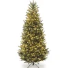 6.5 ft. Pre-Lit Natural Fraser Fir Slim Tree with Clear Lights Slim|Pre-Lit
