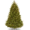 New 7.5 ft. Pre-Lit Natural Fraser Fir Tree with Clear Lights Medium|Pre-Lit
