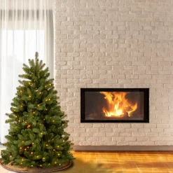 Discount 5 ft. Pre-Lit Newberry Spruce Tree with Dual Color LED Lights Full|Pre-Lit