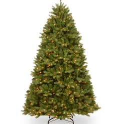Discount 8 ft. Pre-Lit Newberry Spruce Tree with PowerConnect Dual Color LED Lights 8 To 8.5 Feet