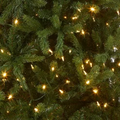 Discount 8 ft. Pre-Lit Newberry Spruce Tree with PowerConnect Dual Color LED Lights 8 To 8.5 Feet
